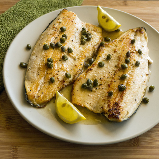 Cooking Weekends Trout with Lemon Caper Sauce