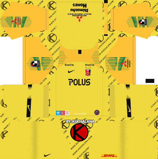 Urawa Red Diamonds 浦和レッドダイヤモンズ kits 2019 - Dream League Soccer Kits