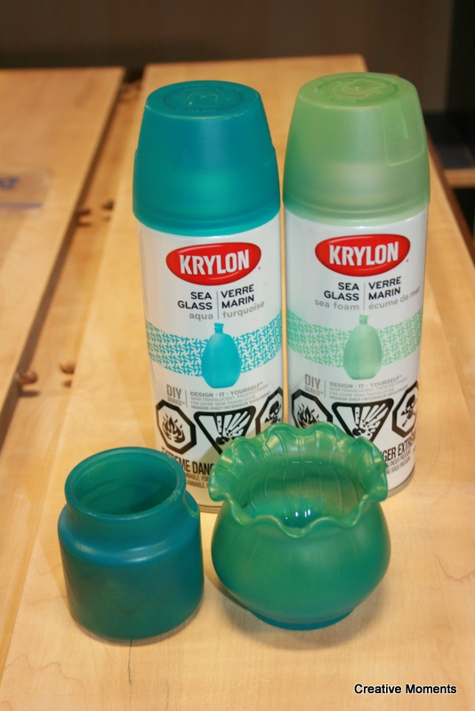 Krylon sea glass creations