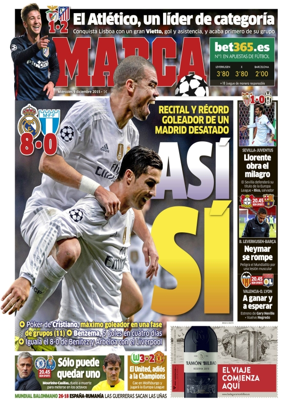 Real Madrid, Marca: "Así, sí"