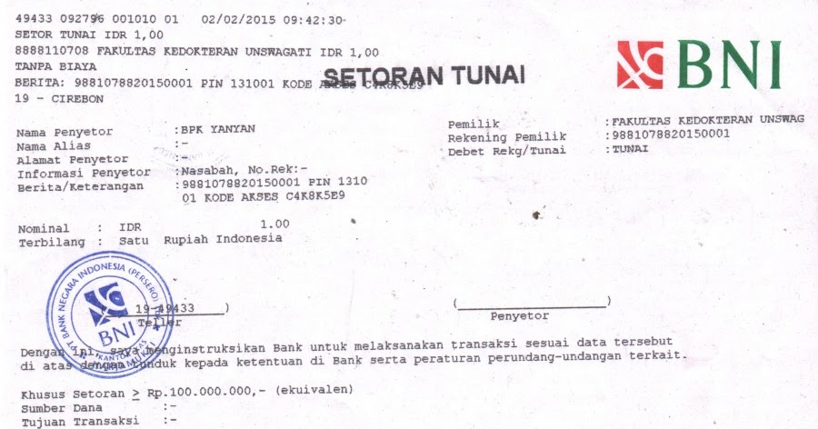 Contoh Formulir Pendaftaran Universitas Situs Contoh v
