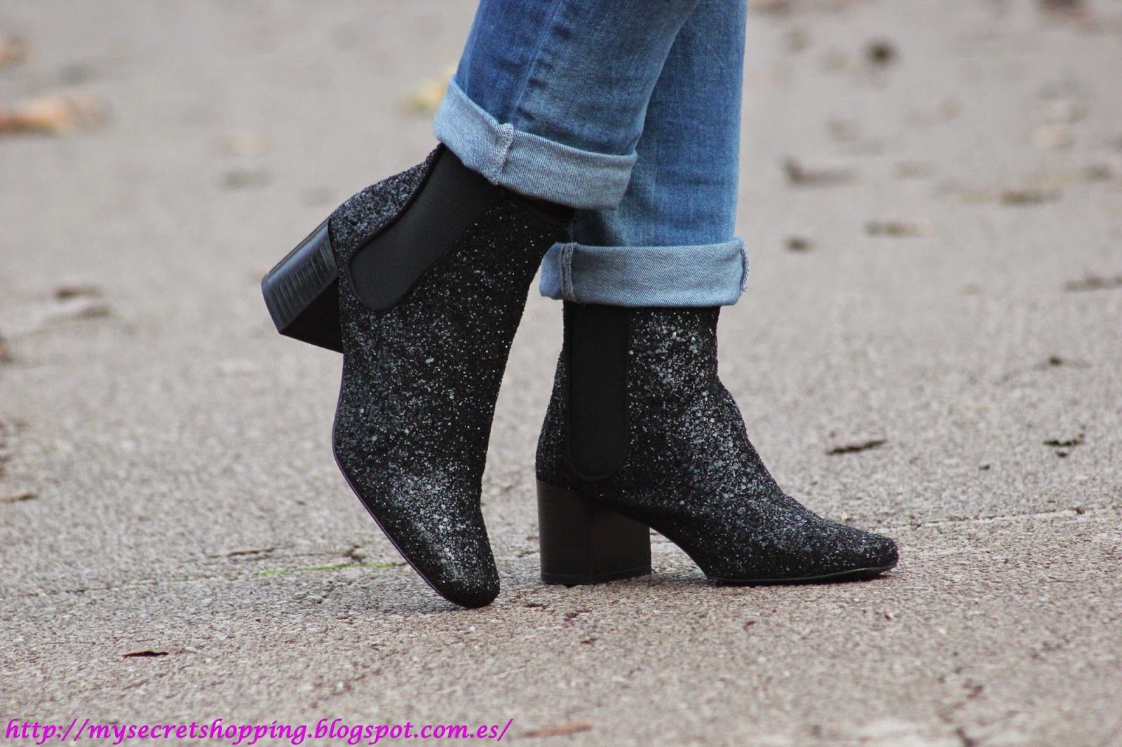 My Secret Shopping Glitter Booties