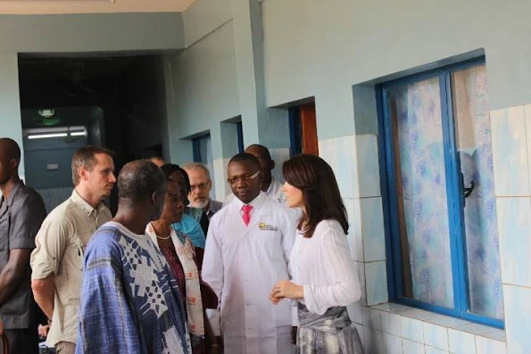 Crown Princess Mary of Denmark visited the various charitable projects