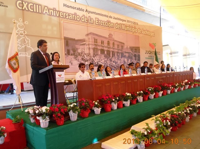 Jornada política Estado de México Z. O. Celebra Juchitepec 113 años