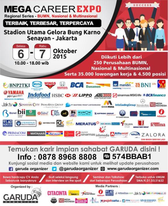 Jadwal job Fair di Jakarta Oktober 2015