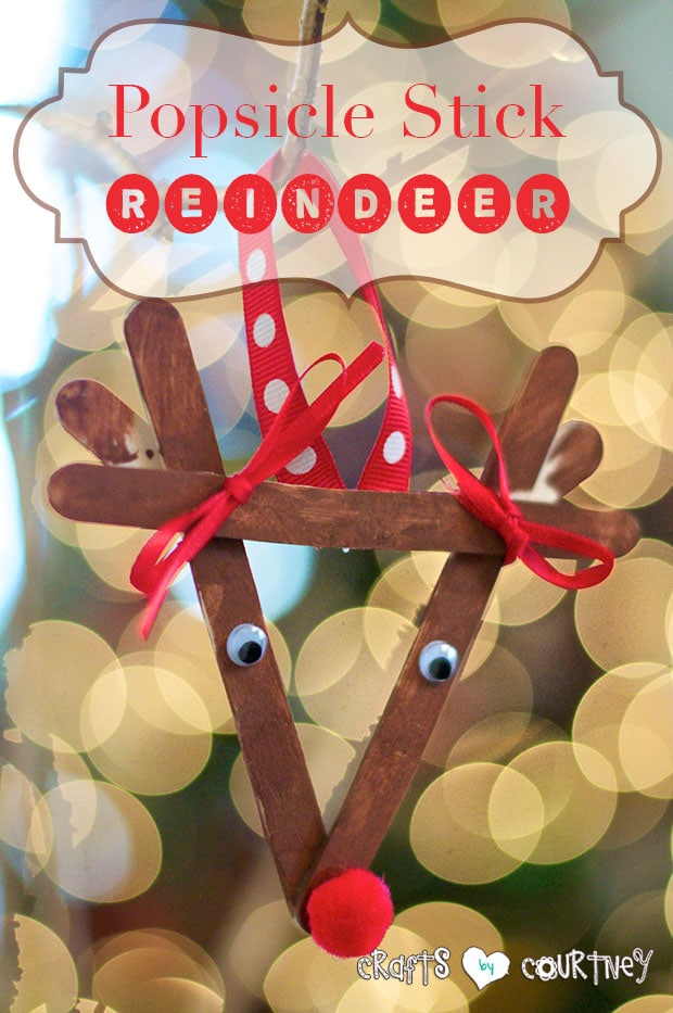 popsicle stick reindeer