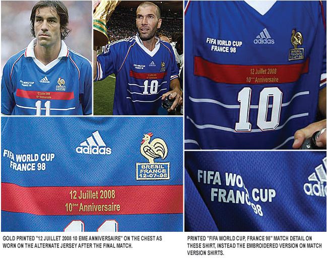 Football teams shirt and kits fan: France FIFA World Cup 1998 Kits Part 1