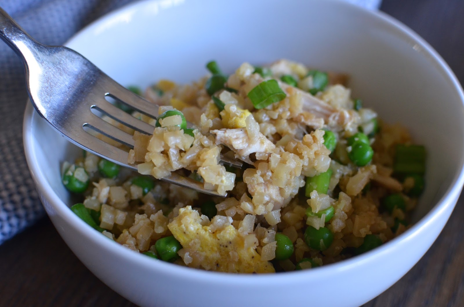Playing with Flour Cauliflower fried rice, and the beauty of mixing