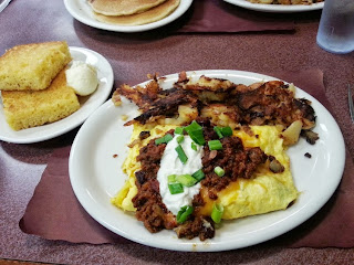 chili-cheese omelet