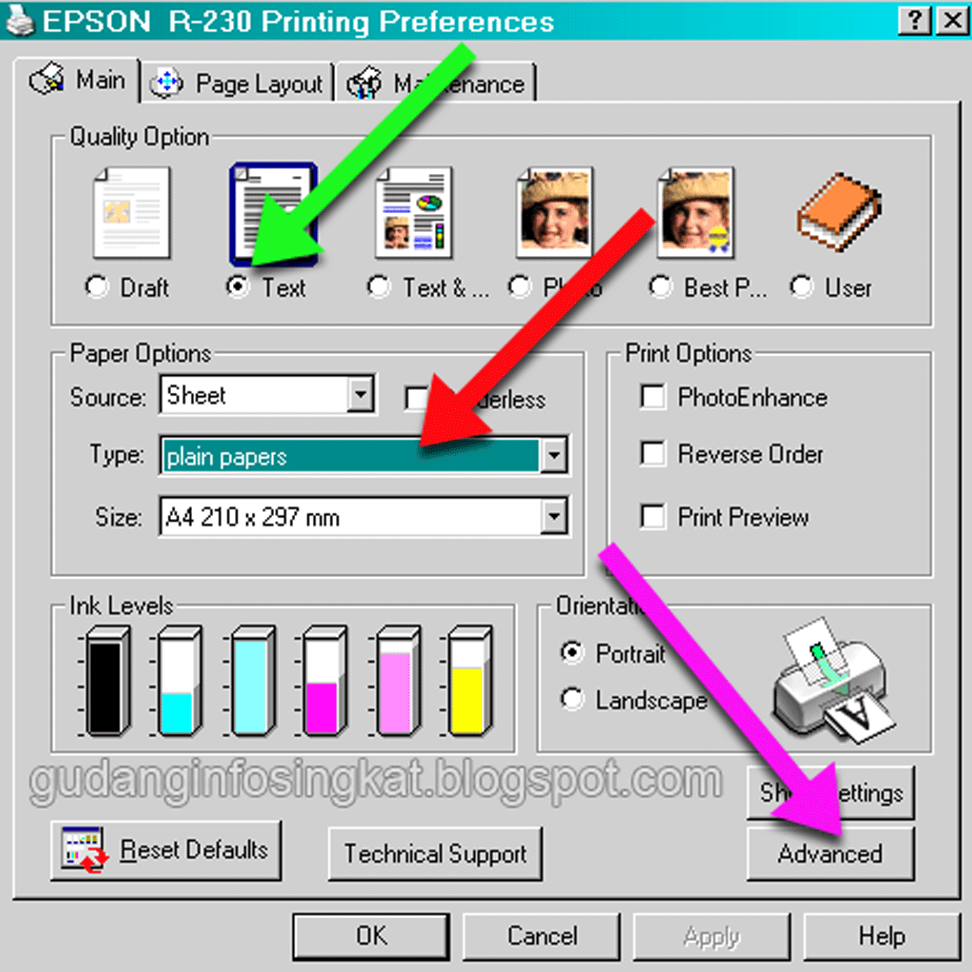 Cara Setting Warna Printer Epson L1800 | Satu Manfaat