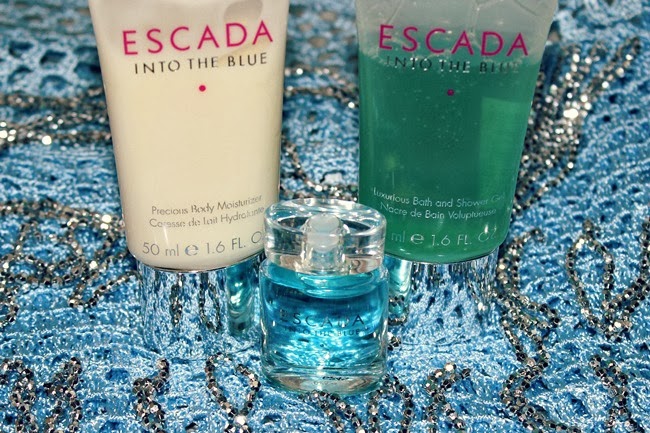 Escada Into The Blue travel perfume set 