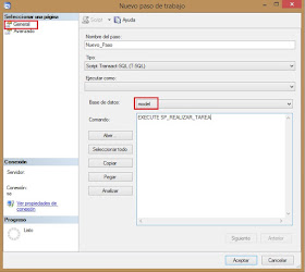 Nuevo paso en un job de SQL Server