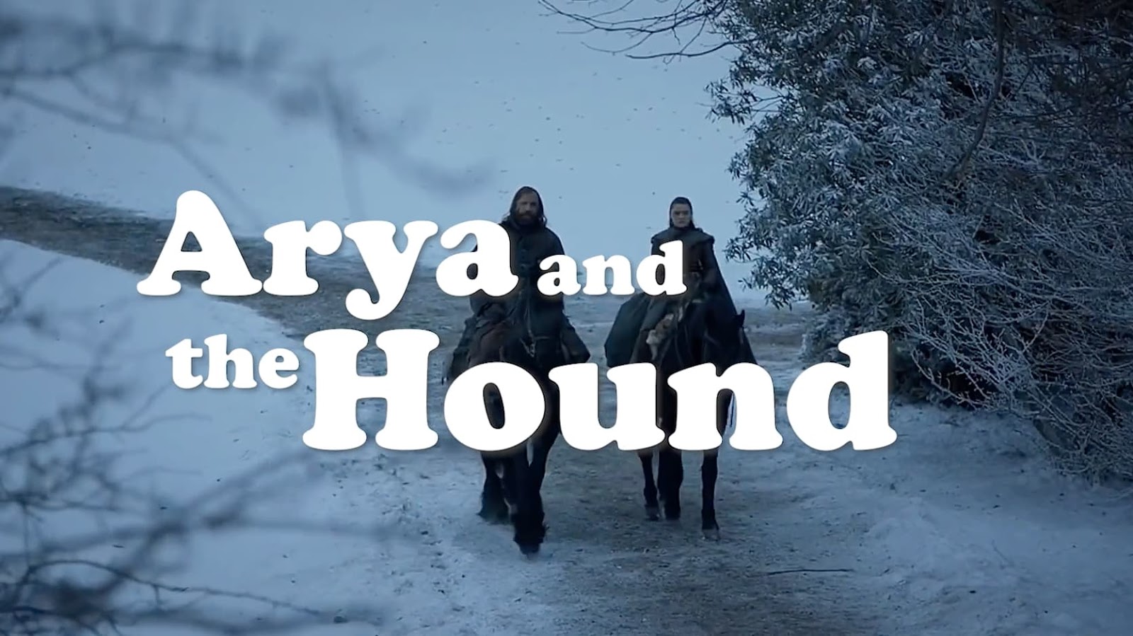 Arya Stark und der Bluthund als 80er Sitcom arrangiert | Vielleicht eine Idee für ein Game of Thrones Spinoff 