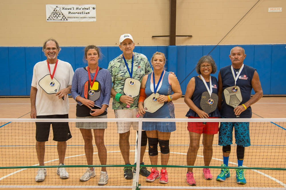 Pickleball Hawaii Kauai's First Pickleball Tournament A Success