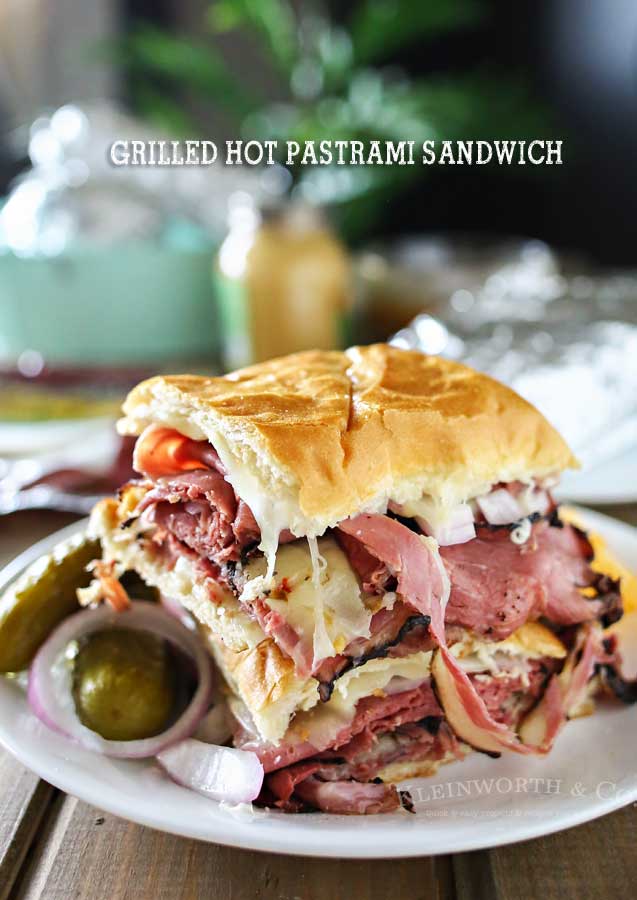 GRILLED HOT PASTRAMI SANDWICH