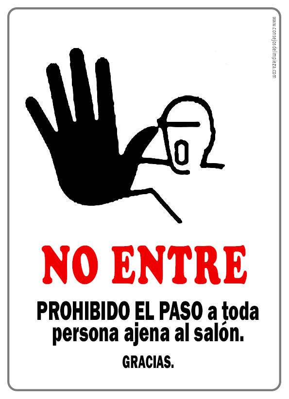 LETREROS Y AVISOS SOBRE MANTENER LIMPIO ALGÚN LUGAR. FORMATO PARA