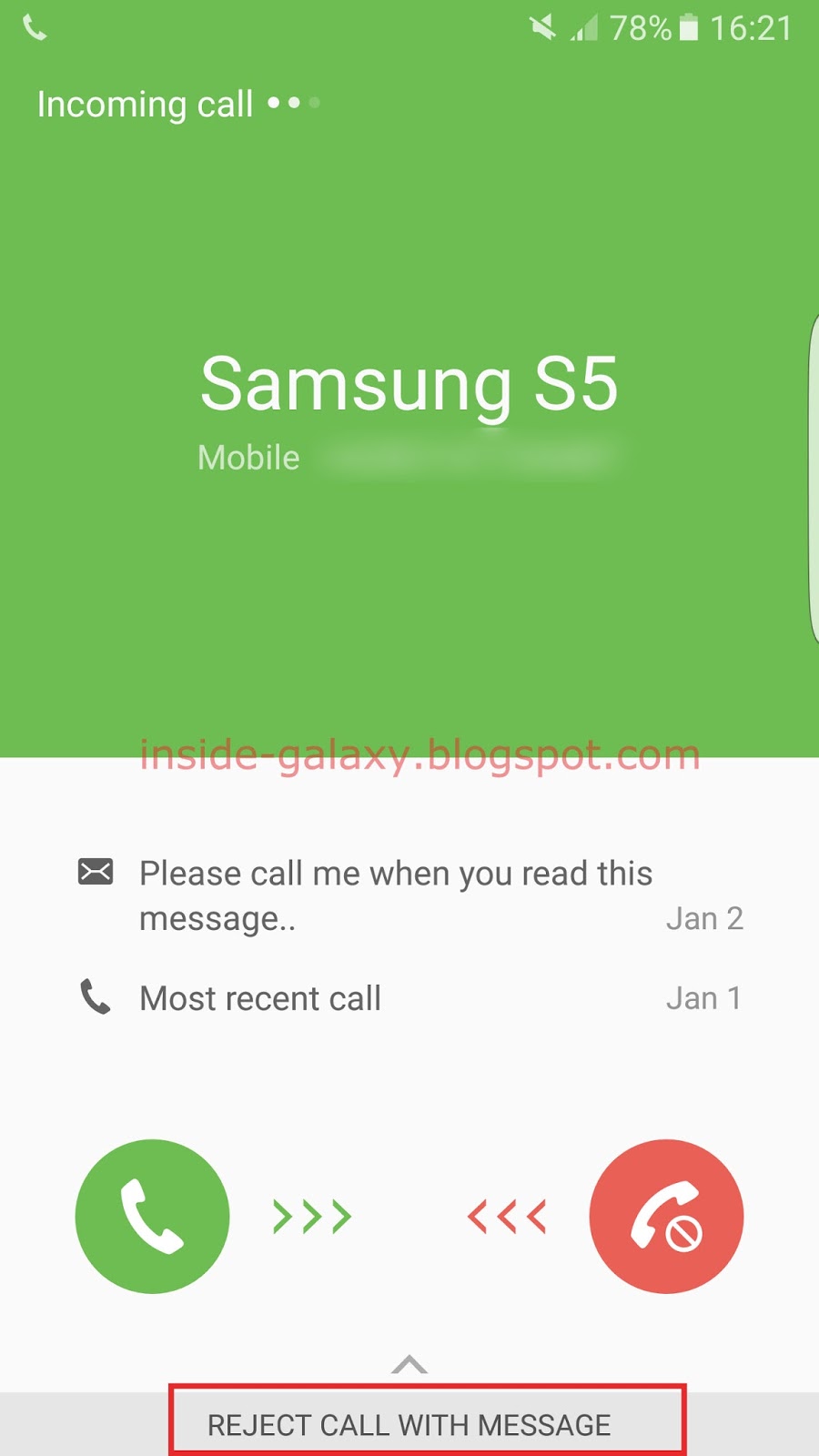 Inside Galaxy Samsung Galaxy S7 Edge How to Manage and Use Call