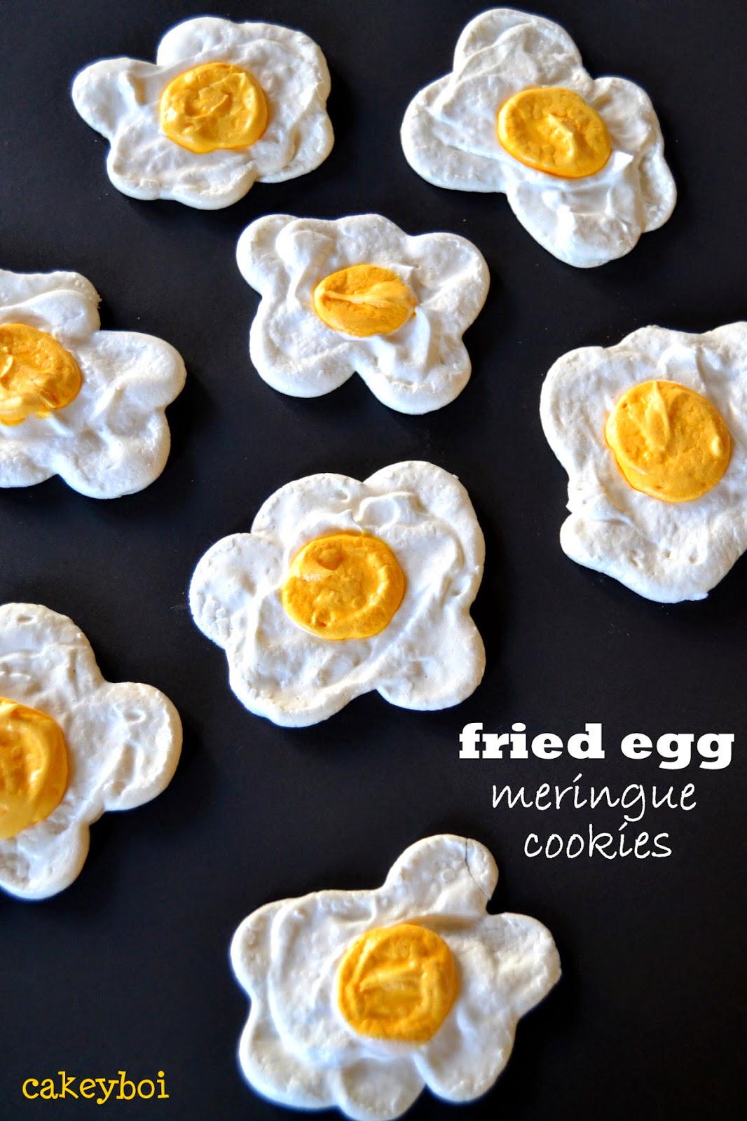 Cakeyboi Fried Egg Meringue Cookies