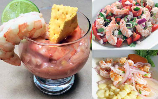 receta de cebiche de langostinos