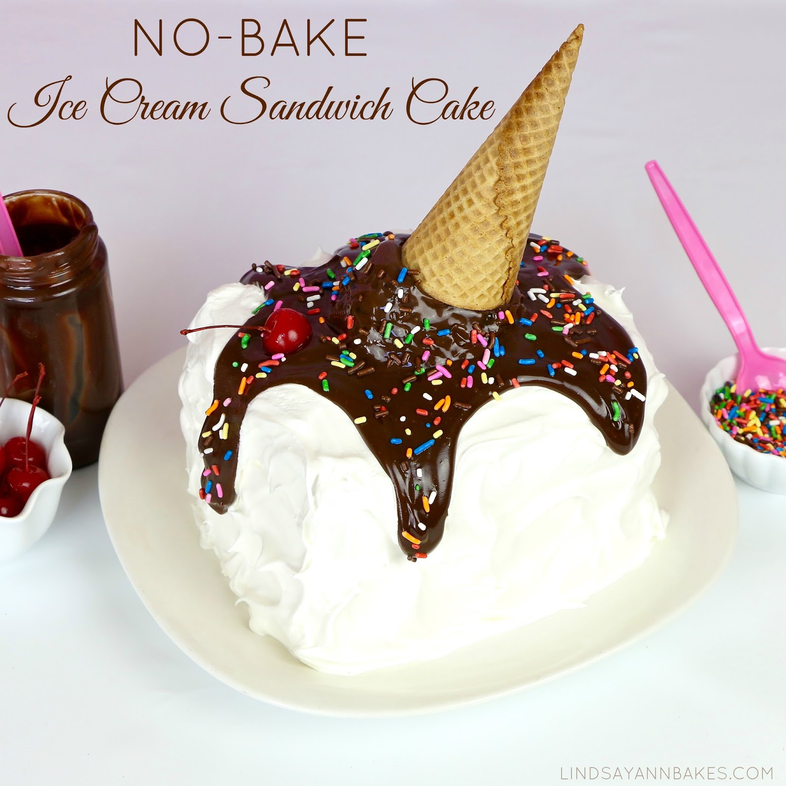 Easy Ice Cream Sandwiches Cake - Sprinkle Bakes