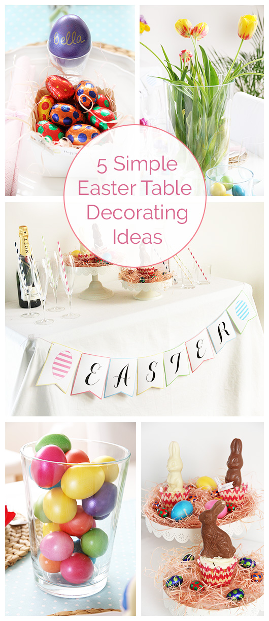 5 Simple Easter Table Decorating Ideas | Paper & Party Love