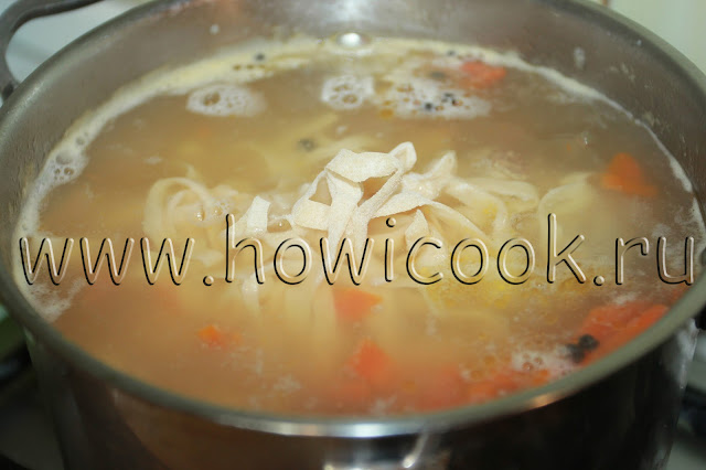 рецепт супа с перепелками и домашней лапшой