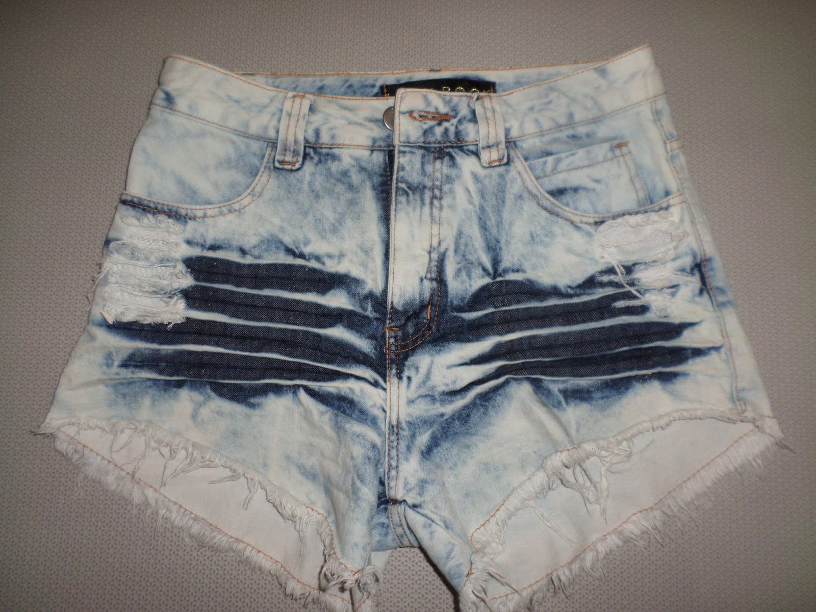 short jeans cintura alta lady rock