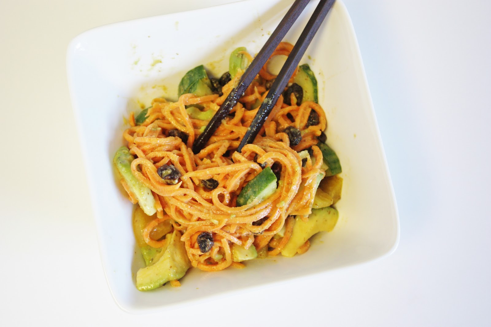 This Rawsome Vegan Life: yam noodles with miso sauce
