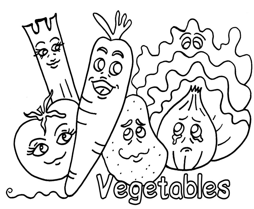 Imagens De Vegetais Para Colorir Desenhos de Vegetais para Colorir