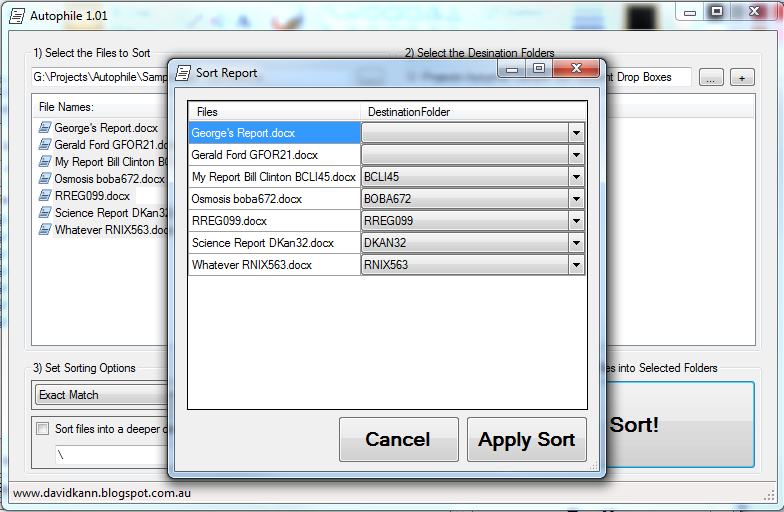 IB Math Physics Autophile Automatically Sort Files into Folder by Name