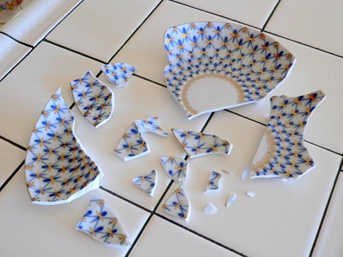 BSI News Reparing Broken Porcelain Tea Cups and Saucers Using BSI