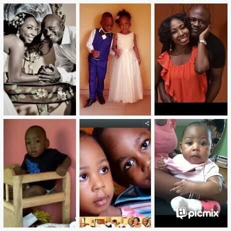 Family photos & corpse of Ronke Shonde who was allegedly killed by her husband today