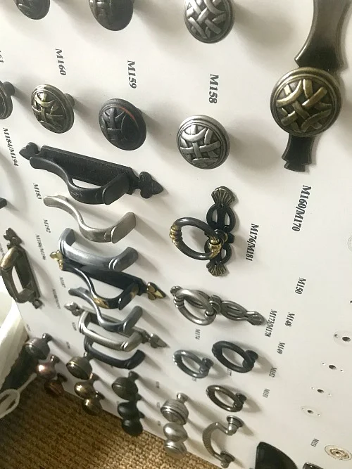 Repurposing knobs and handles in DIY projects
