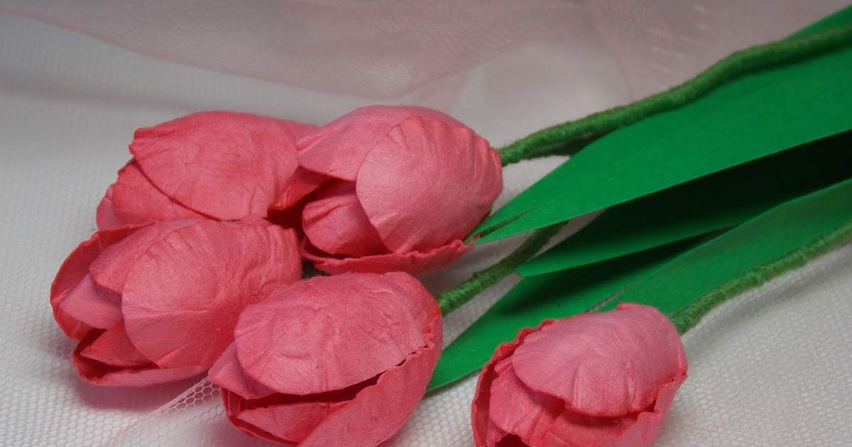 скрапбукинг и не только.....: мастер класс тюльпаны из бумаги для ...