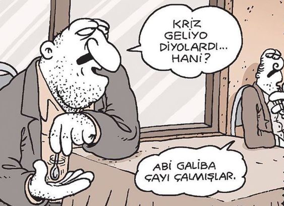 Karikatür Dünyası Çayı çalmışlar