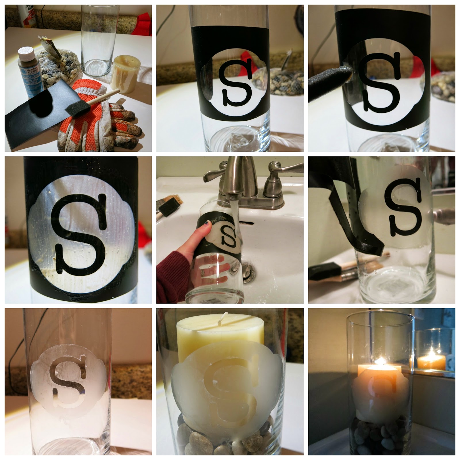 Nerd Craft Librarian Monogram Candle Holder