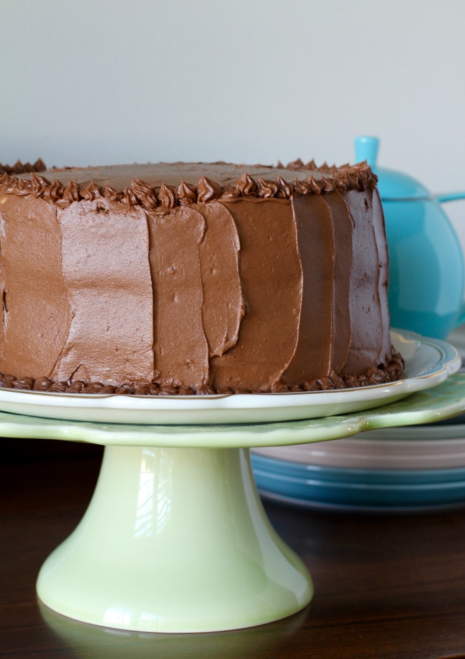 Espresso Chiffon Cake with Chocolate Buttercream Frosting Karen's