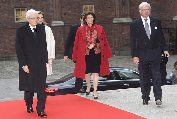 Crown Princess Victoria wore Acne Studios Avalon Double Coat. Princess Sofia, Queen Silvia, Rizzo Pumps