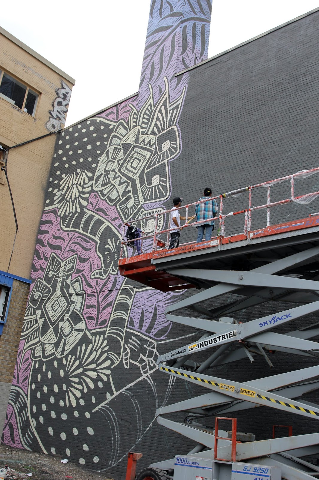 Mural ’15 Work In Progress by Curiot in Montreal, Canada StreetArtNews