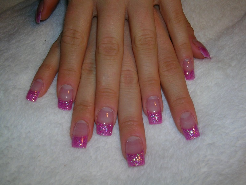 3. Pink and Gold Marble Nail Tips with Abstract Design - wide 5