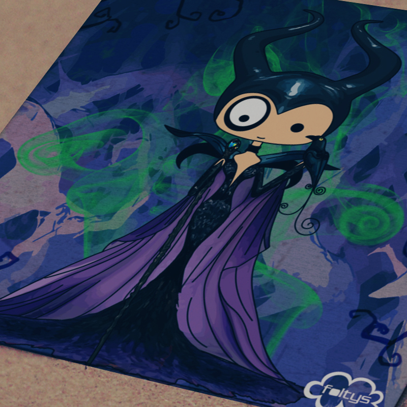 ilustración original | original illustration foltys vs maleficent (maléfica)