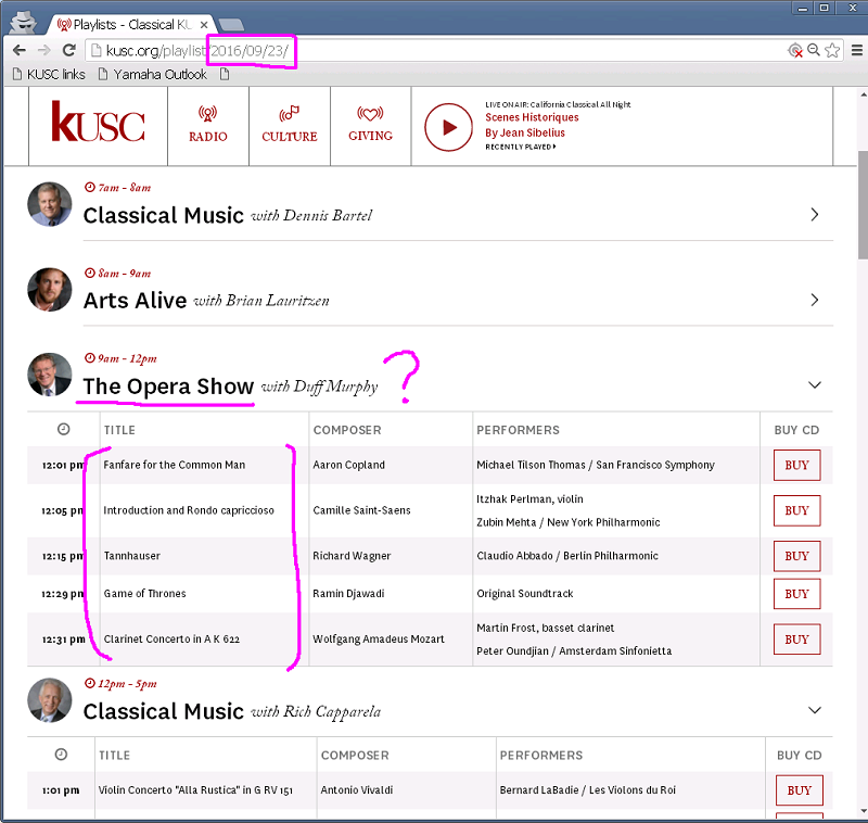 Shinobun Music KUSC's new playlist