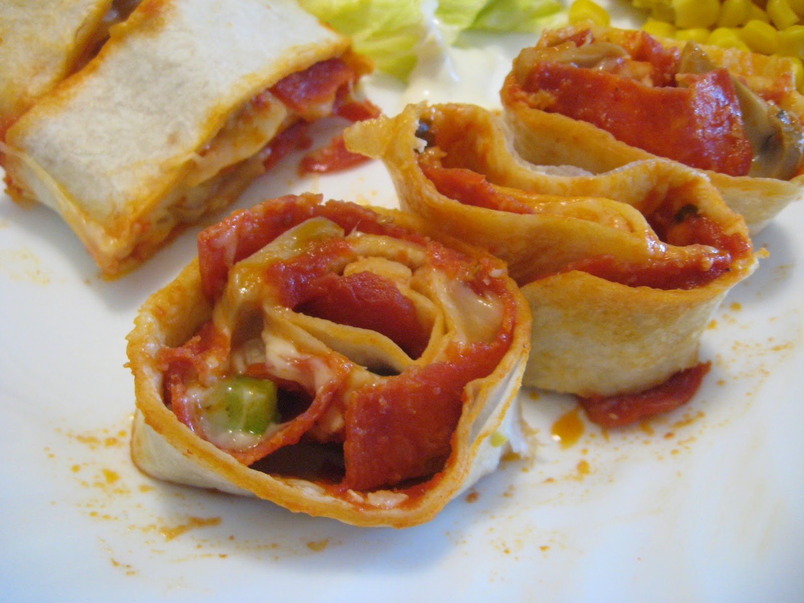 Yummy to My Tummy Pizza Wrap Pinwheels