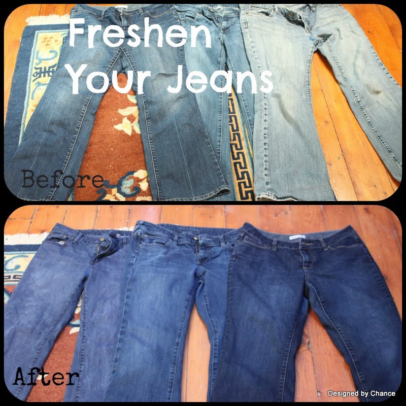 Designed by Chance How to Make Your Jeans Like New Again