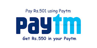Paytm Loot : Pay Rs.501 on nearbuy using Paytm Wallet & Get Rs.550 back in your Paytm Wallet Paytm Loot : Pay Rs.501 on nearbuy using Paytm Wallet & Get Rs.550 back in your Paytm Wallet