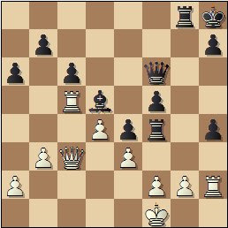 Partida de ajedrez Viladerbó vs. Pomar, Campeonato de España de 1946, posición después de 36…Txf4!