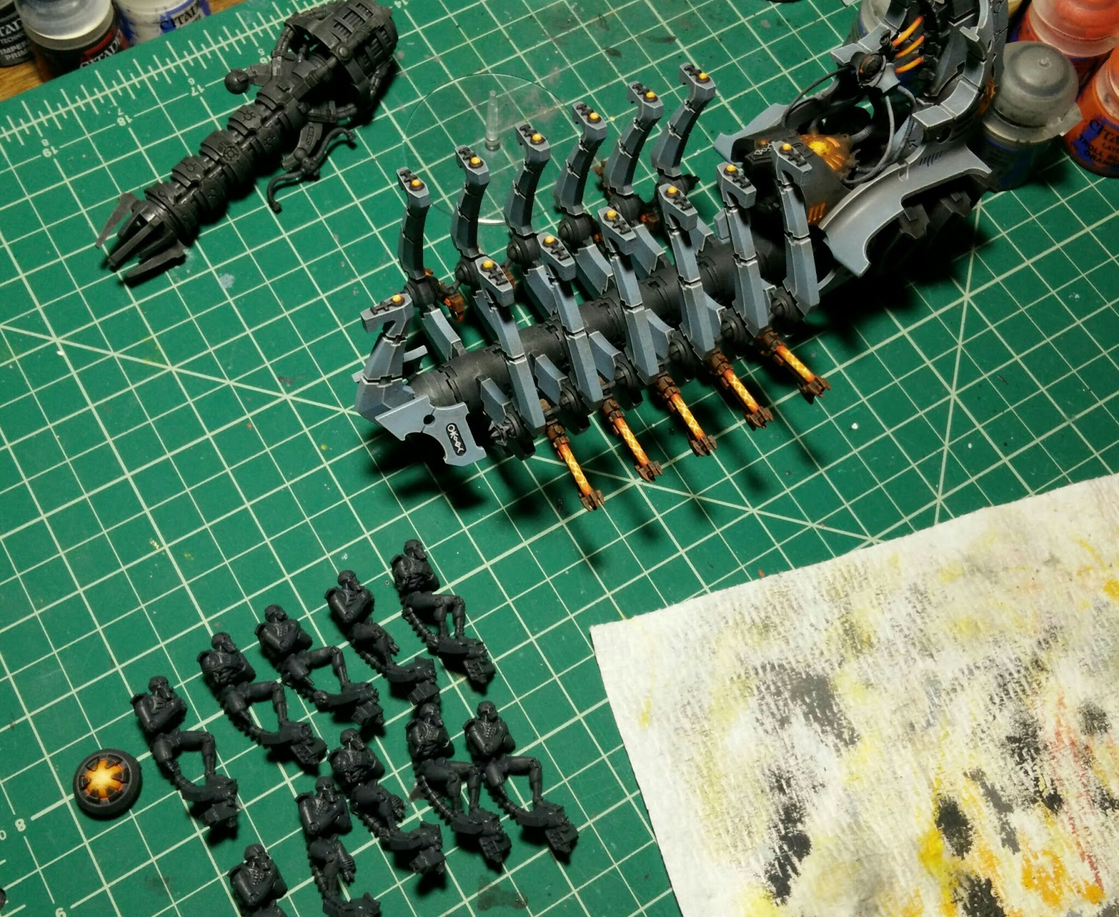 Necron Army Work in Progress pics Ghost/Doomsday Ark Painting