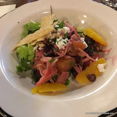 beet salad at Blue Wing Saloon Restaurant in Upper Lake, California