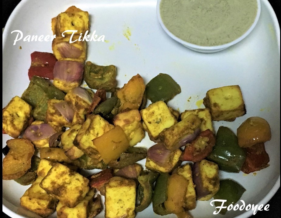 Paneer Tikka In a Microwave.