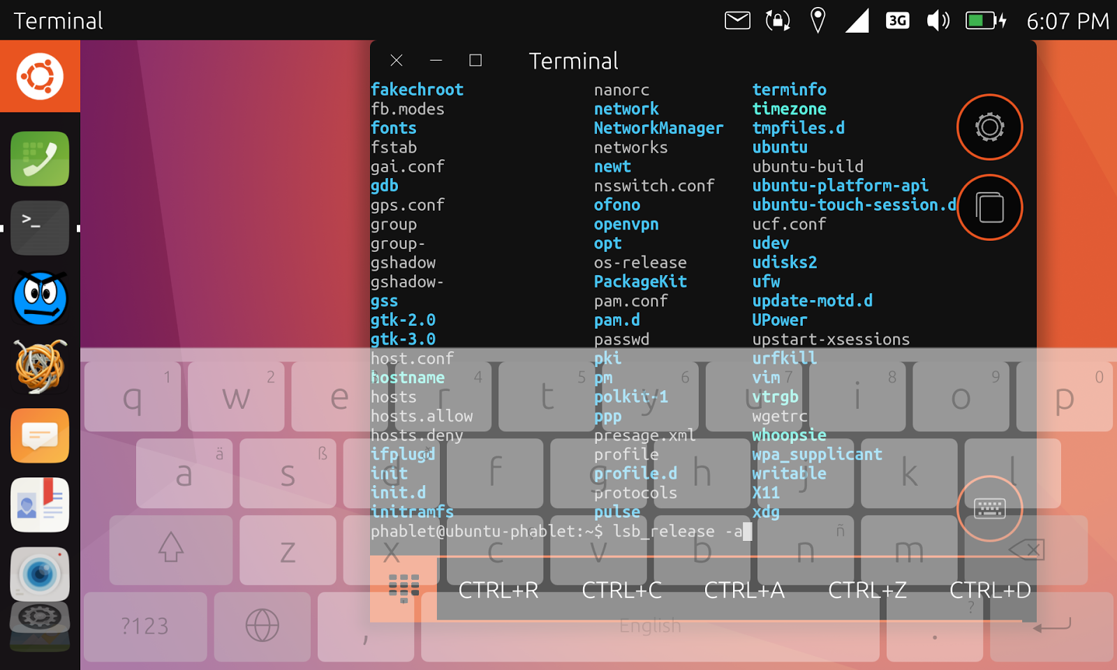 Ubuntu Touch Onscreen Keyboard QML hack for transparency